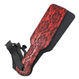 Lace paddle 37cm red