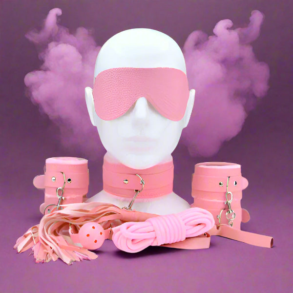 Bound to Play 8 Piece Bondage Kit Pink Fetish My Amazing Fantasy