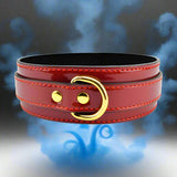 Bound to Please Red Bondage Collar
