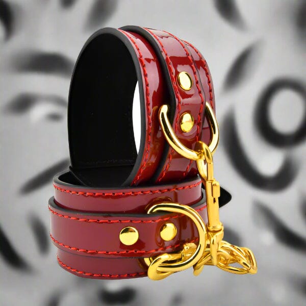 Bound to Please Red Wrist Cuffs Fetish My Amazing Fantasy
