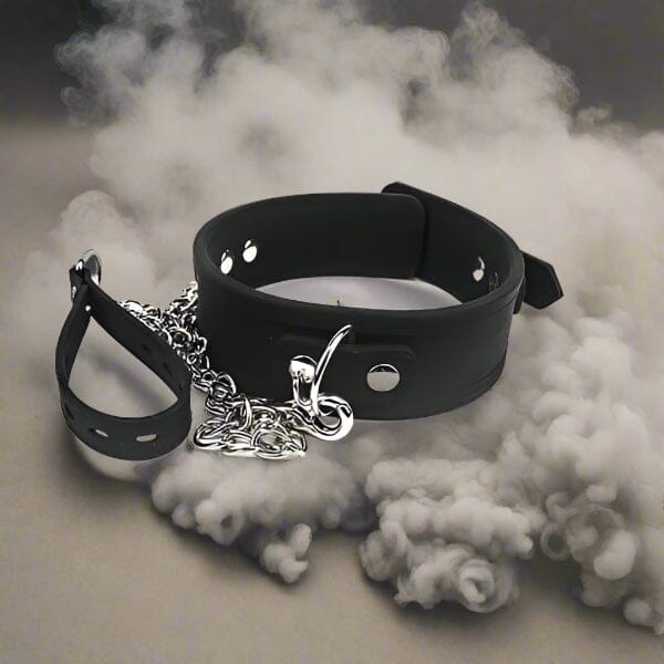 Bound to Please Silicone Collar and Lead Fetish My Amazing Fantasy