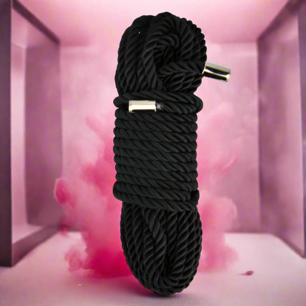 Bound to Please Silky Rope 10m BLK Fetish My Amazing Fantasy
