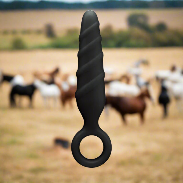 Dark Stallions Silicone Butt Plug Black 3.5" Butt Plugs My Amazing Fantasy