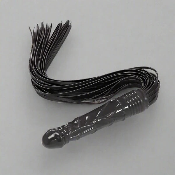 Dildo Handle Flogger - Black Fetish My Amazing Fantasy