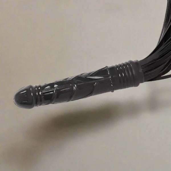 Dildo Handle Flogger - Black Fetish My Amazing Fantasy