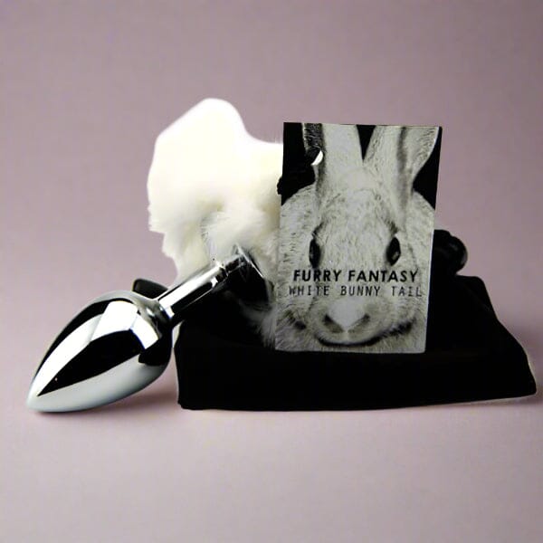 Furry Fantasy White Bunny Tail Butt Plug Anal Toys My Amazing Fantasy