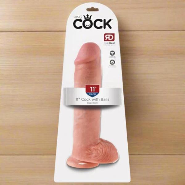 King Cock 11" Cock with Balls - Skin Dildos & Dongs My Amazing Fantasy