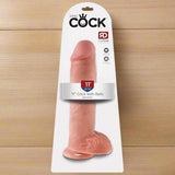 King Cock 11' Cock with Balls - Skin