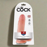 King Cock 7' Cock with Balls - Skin
