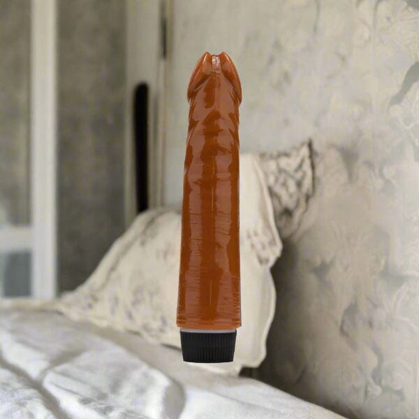 Loving Joy 7 inch Realistic Vibrator - Brown Dildos & Dongs My Amazing Fantasy
