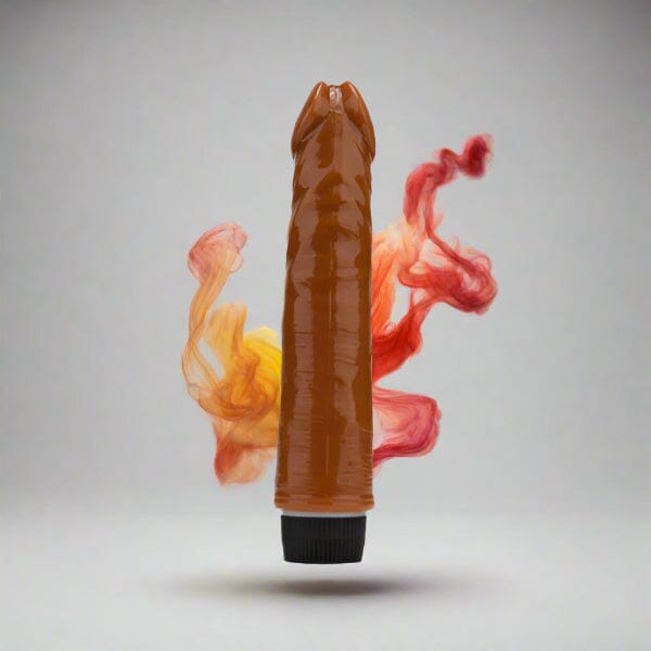 Loving Joy 8 inch Realistic Vibrator - Brown Dildos & Dongs My Amazing Fantasy