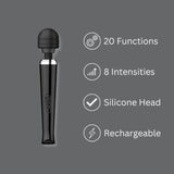 Loving Joy Rechargeable Wand - Black Wands My Amazing Fantasy