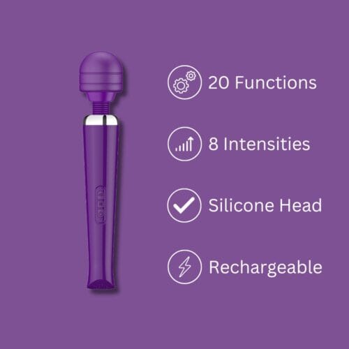 Loving Joy Rechargeable Wand - Purple Wands My Amazing Fantasy