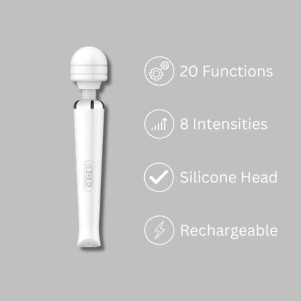 Loving Joy Rechargeable Wand - White Wands My Amazing Fantasy