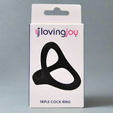 Loving Joy Silicone Triple Cock Ring