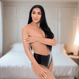 Me You Us Latex Crotchless Pants - Small