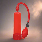 Me You Us Pumped Up Fire Penis Pump Red