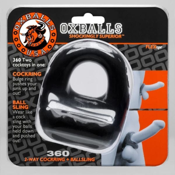 Oxballs 360 Cockring and Ballsling Black Cock Rings My Amazing Fantasy