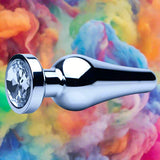 Precious Metals Smooth Silver Butt Plug