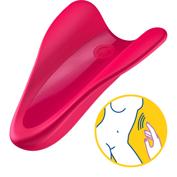 Satisfyer High Fly Finger Vibe - Red Clit Stimulation My Amazing Fantasy