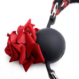Silicone Ball Gag With Rose Fetish My Amazing Fantasy