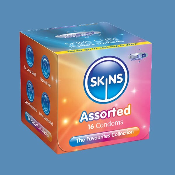 Skins Condoms Assorted - 16 Pack Condoms My Amazing Fantasy