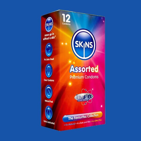 Skins Condoms Assorted Flavours - 12 Pack Condoms My Amazing Fantasy