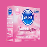 Skins Condoms Blow Me Bubblegum - 4 Pack Condoms My Amazing Fantasy 