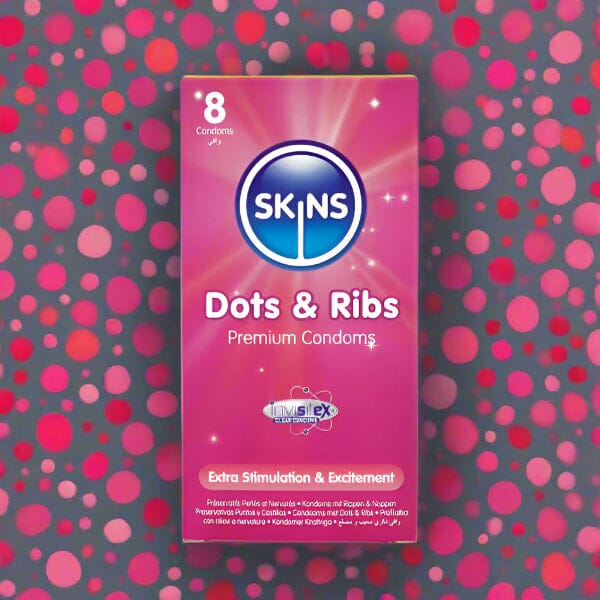 Skins Condoms Dots & Ribs 8 Pack Condoms My Amazing Fantasy