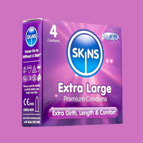 Skins Condoms Extra Large - 4 Pack Condoms My Amazing Fantasy