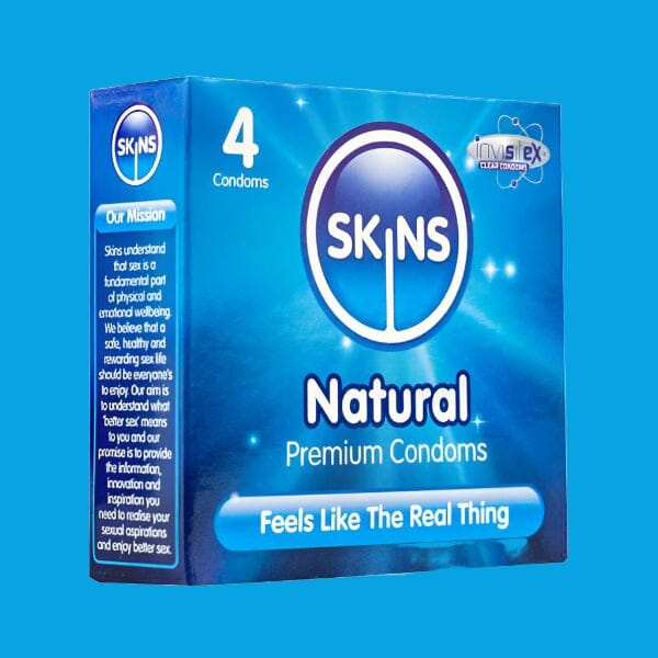 Skins Condoms Natural - 4 Pack Condoms My Amazing Fantasy