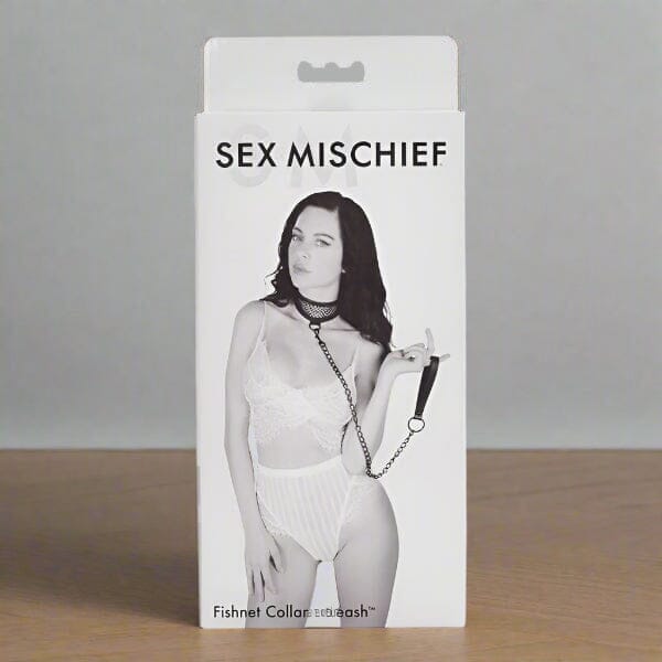 S&M Fishnet Collar & Leash Fetish My Amazing Fantasy