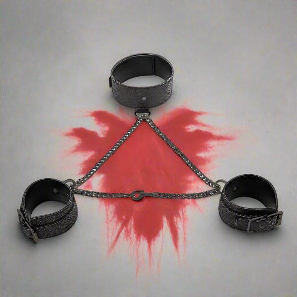 S&M Shadow Sparkle Collar & Cuff Fetish My Amazing Fantasy