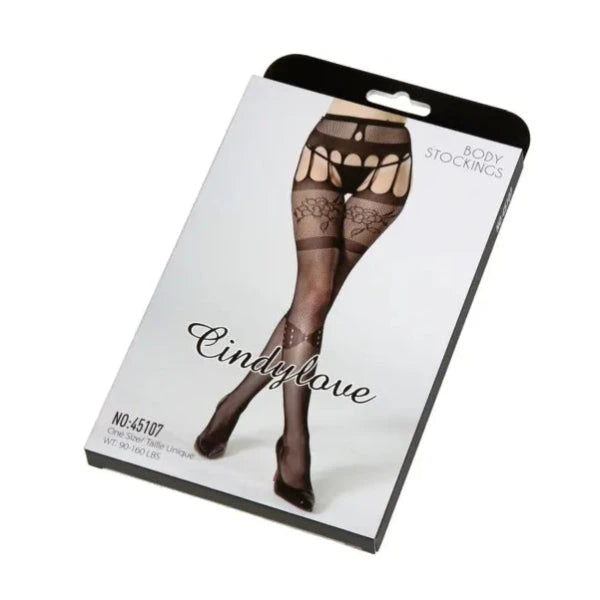 Suspender Tights 45107 OS Black Lingerie & Clothing My Amazing Fantasy
