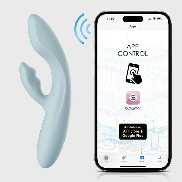 Svakom Chika App-Controlled Flexible Warming Rabbit Vibrator App & Remote Toys My Amazing Fantasy