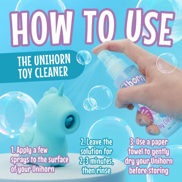 Unihorn Adult Toy Cleaning Spray Hygiene My Amazing Fantasy