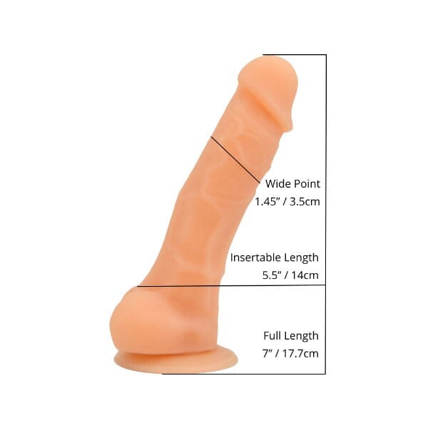 Realistic Dildo/Suction Cup & Balls 7" Dildos & Dongs My Amazing Fantasy