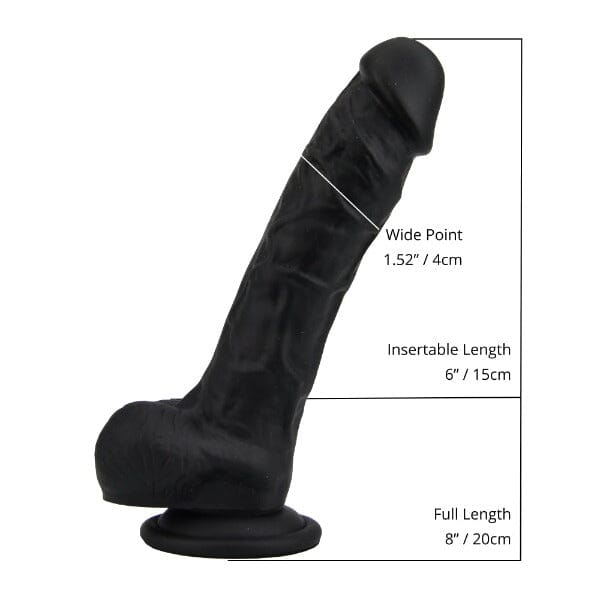 Realistic Dildo/Suction Cup & Balls 8" Dildos & Dongs My Amazing Fantasy