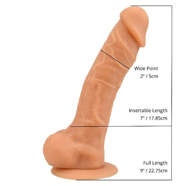 Realistic Dildo/Suction Cup & Balls 9" Dildos & Dongs My Amazing Fantasy