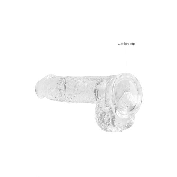 Realrock 6" Crystal Clear +Balls Clear Dildos & Dongs My Amazing Fantasy