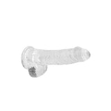 Realrock 6" Crystal Clear +Balls Clear Dildos & Dongs My Amazing Fantasy