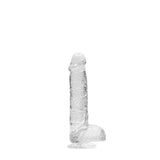 Realrock 6" Crystal Clear +Balls Clear Dildos & Dongs My Amazing Fantasy