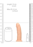Realrock 6" Silicone Realistic - Flesh Dildos & Dongs My Amazing Fantasy