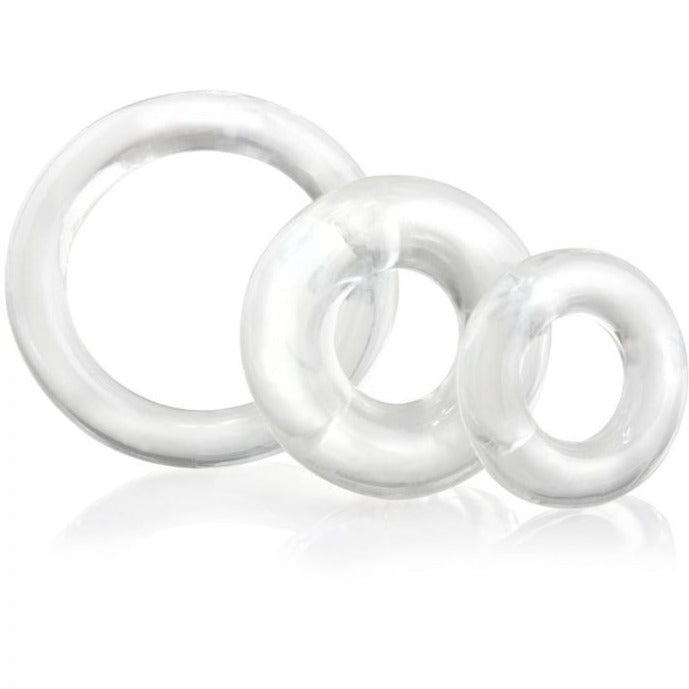 RingOs 3 Pack Clear Cock Rings My Amazing Fantasy