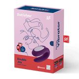 Satisfyer - Double Joy - Lilac - App Enabled Toys My Amazing Fantasy