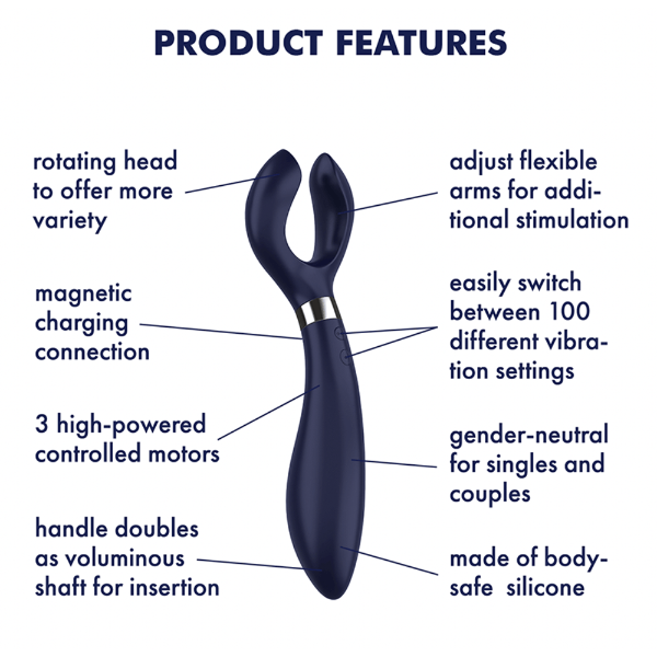 Satisfyer - Endless Fun - Partner - Navy Toys My Amazing Fantasy