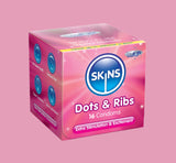 Skins Condoms Dots & Ribs - 16 Pack
