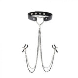 S&M Amor Collar with Nipple Jewelry Fetish My Amazing Fantasy