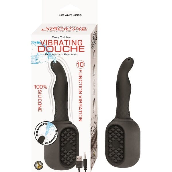 Vibrating Douche Black Hygiene My Amazing Fantasy