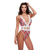 WHITE FLORAL & LACE TEDDY SM Lingerie & Clothing My Amazing Fantasy